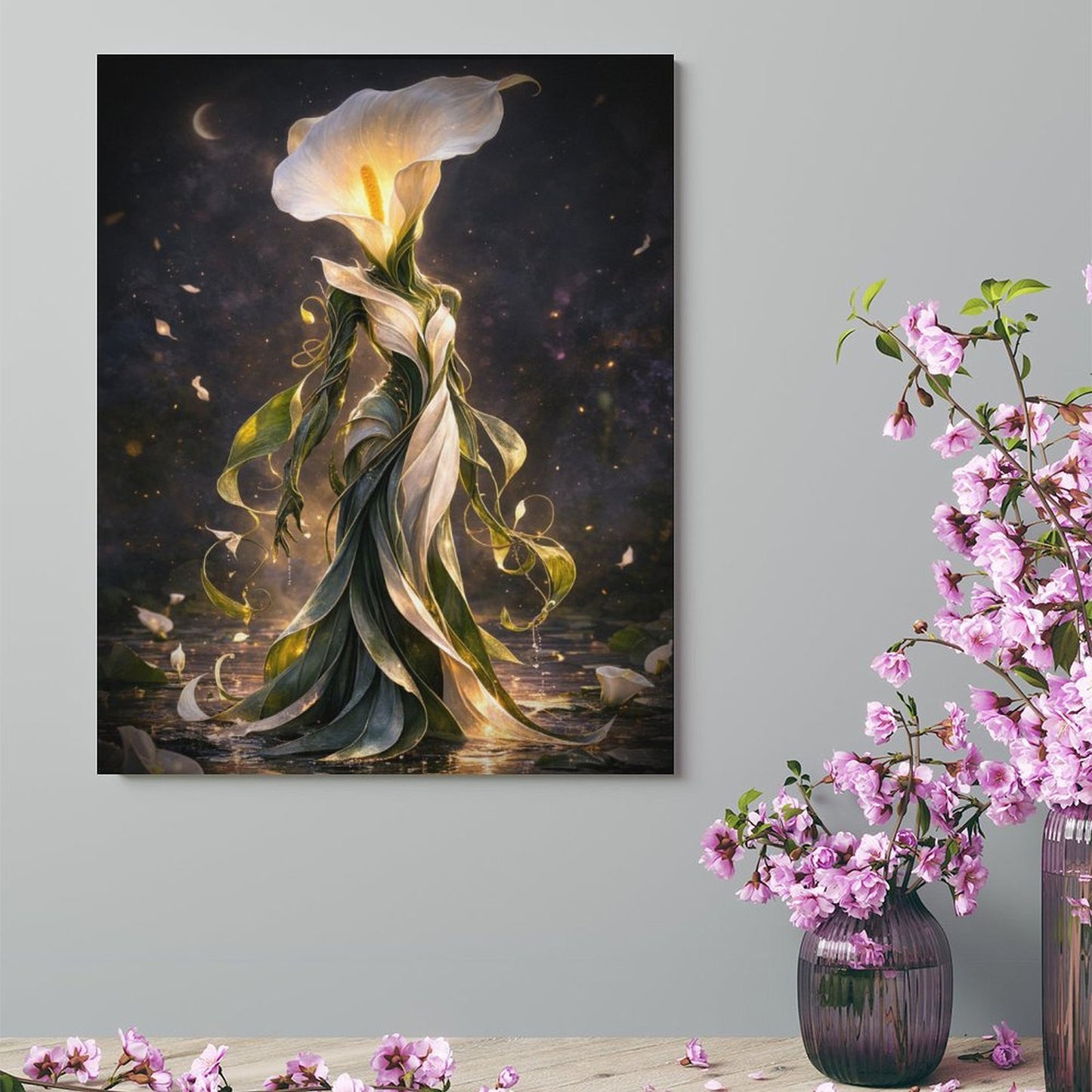 20"x16" Canvas Print Calla Lily