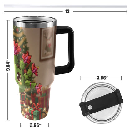 Plant Love Christmas Cactus 40oz Stainless Steel Tumbler