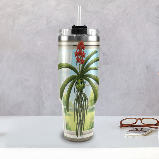 Plant Love Vanda Orchid 40oz Stainless Steel Tumbler