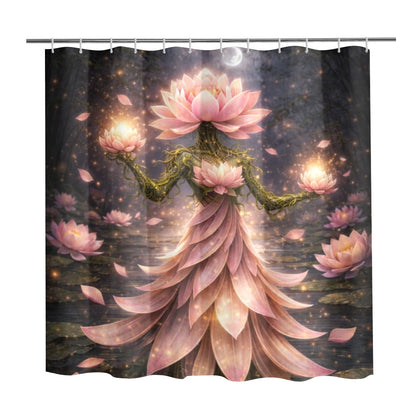 Plant Love Shower Curtain Lotus 72" x 72"