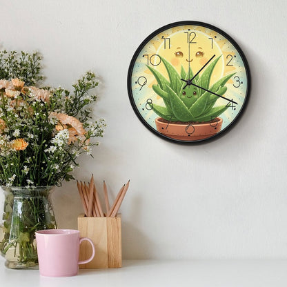 Plant Love 10x10 Wall Clock - Aloe