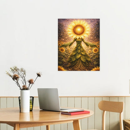 20"x16" Canvas Print Sunflower