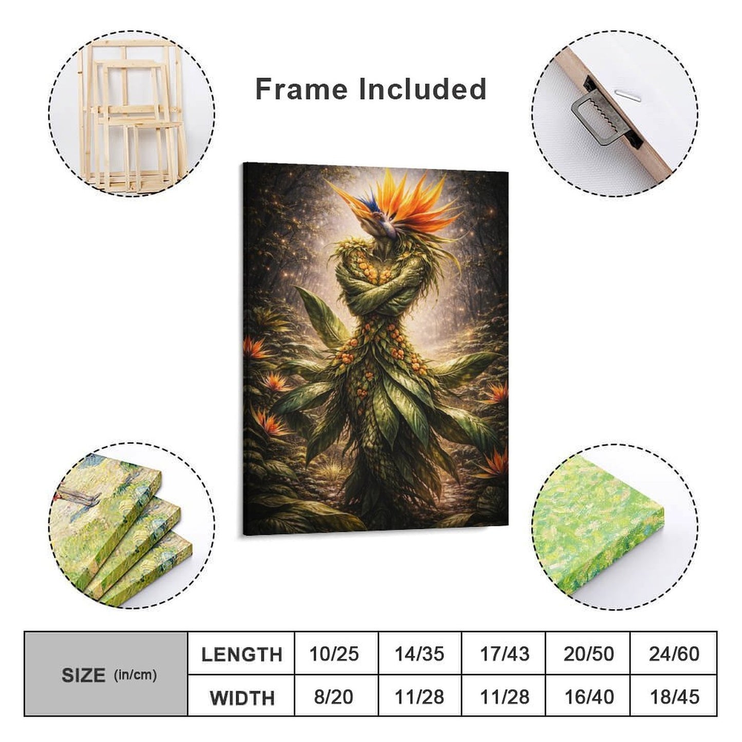 20"x16" Canvas Print Bird of Paradise