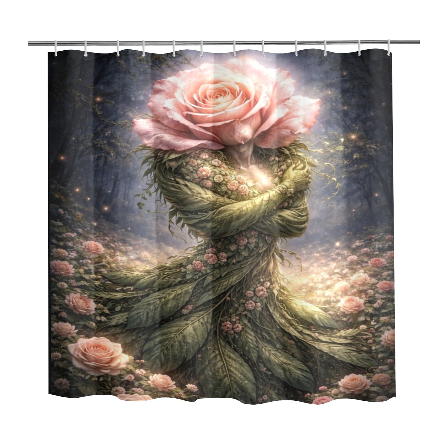 Plant Love Shower Curtain Rose 72" x 72"