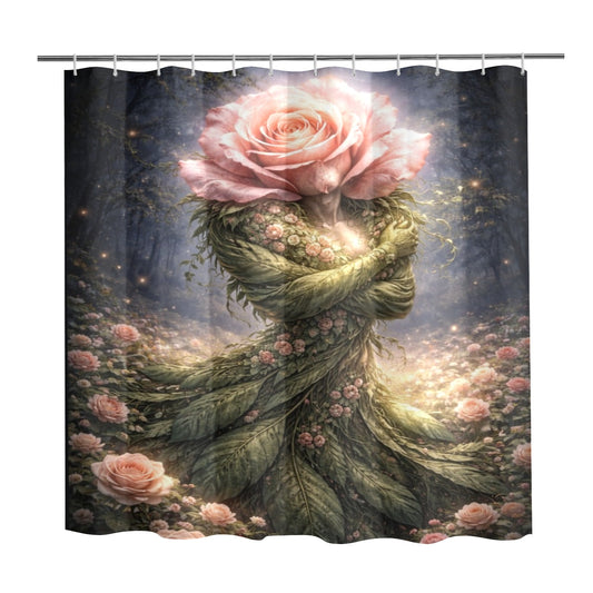 Plant Love Shower Curtain Rose 72" x 72"