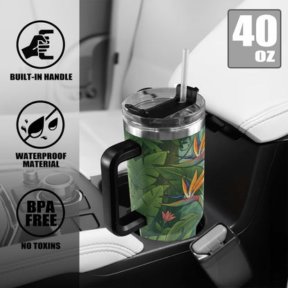 Plant Love Bird of Paradise 40oz Stainless Steel Tumbler