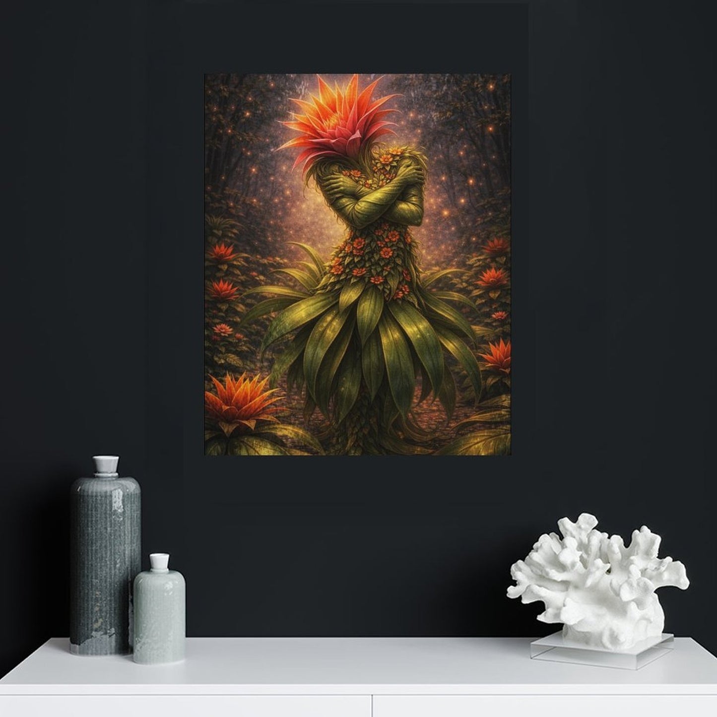 20"x16" Canvas Print Bromeliad
