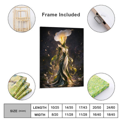 20"x16" Canvas Print Calla Lily