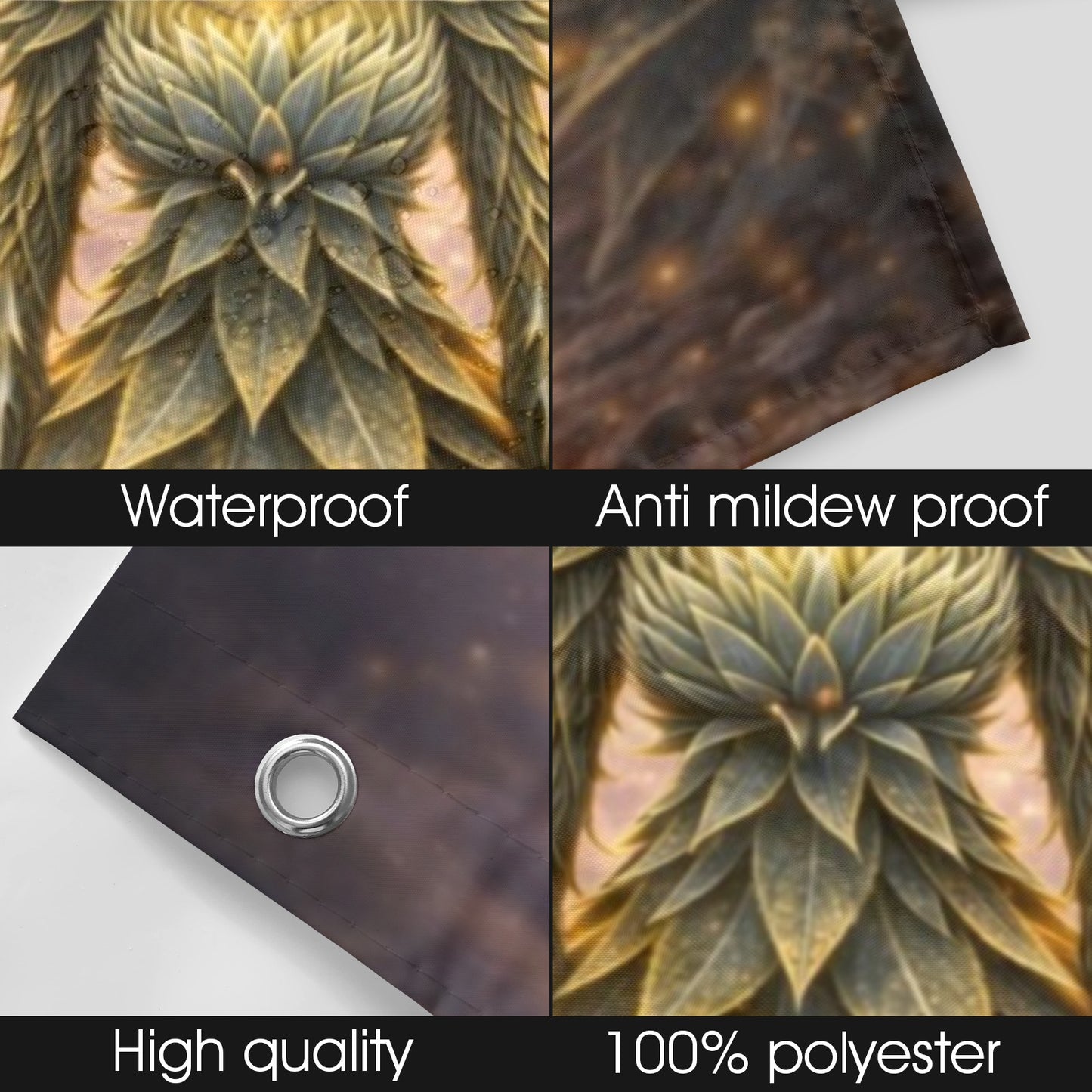 Plant Love Shower Curtain Agave 72" x 72"
