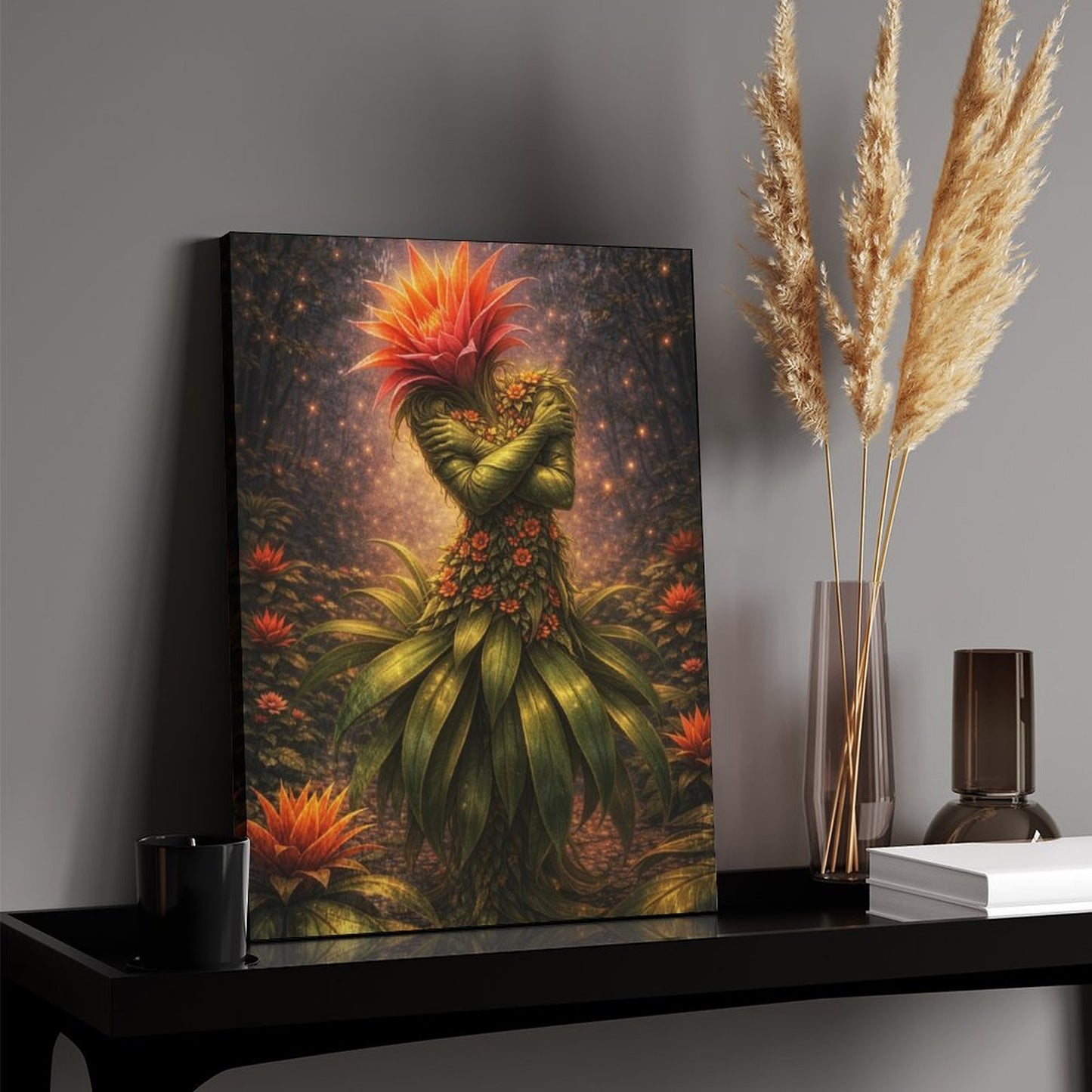 20"x16" Canvas Print Bromeliad