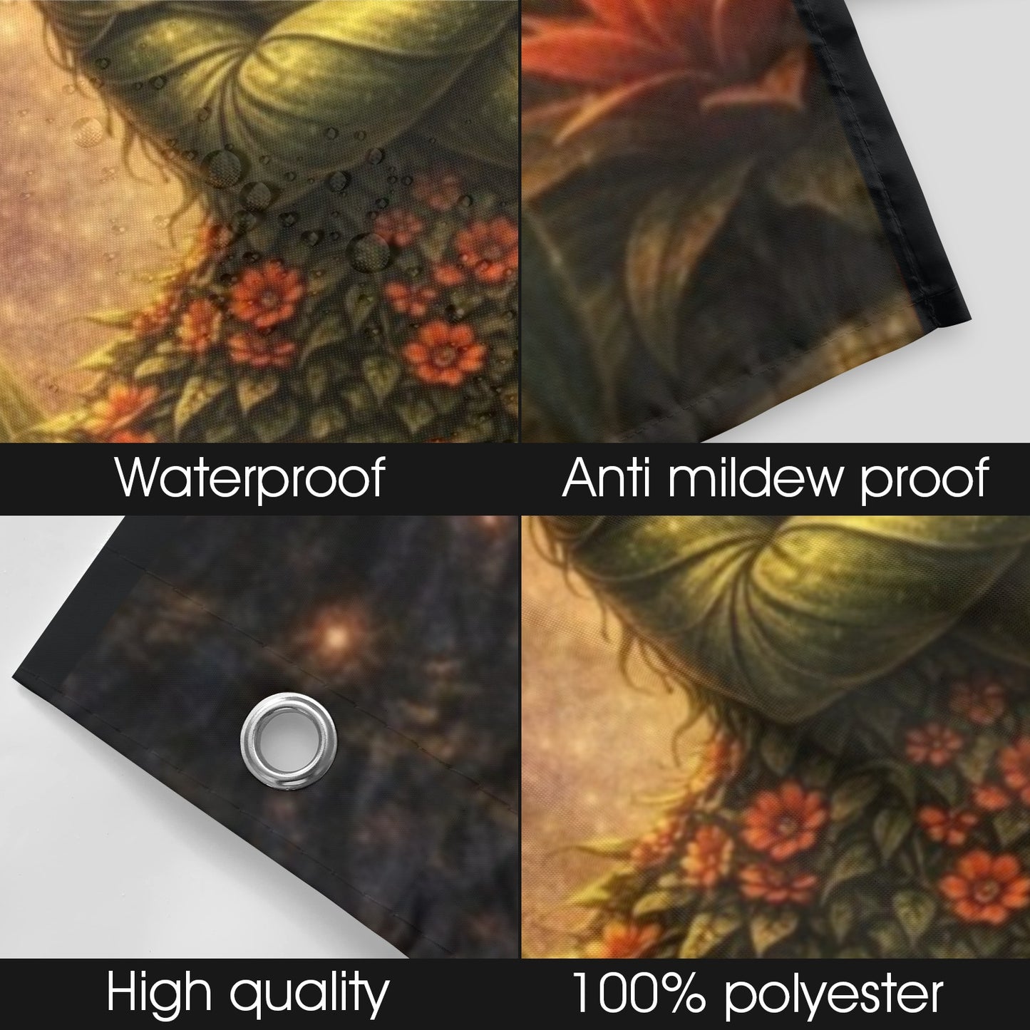 Plant Love Shower Curtain Bromeliad 72" x 72"