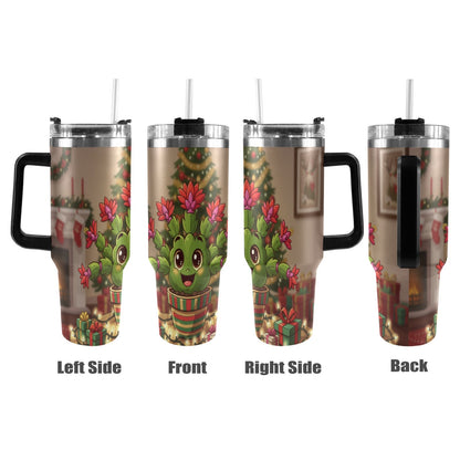 Plant Love Christmas Cactus 40oz Stainless Steel Tumbler