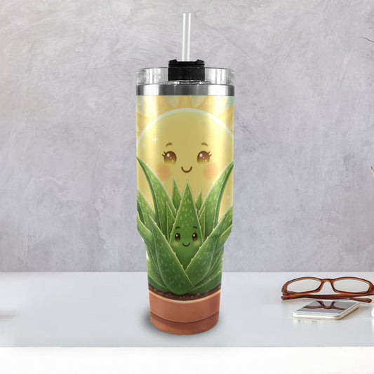 Plant Love Aloe 40oz Stainless Steel Tumbler