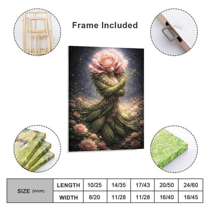 20"x16" Canvas Print Rose