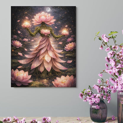 20"x16" Canvas Print Lotus
