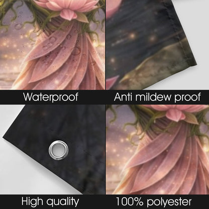Plant Love Shower Curtain Lotus 72" x 72"