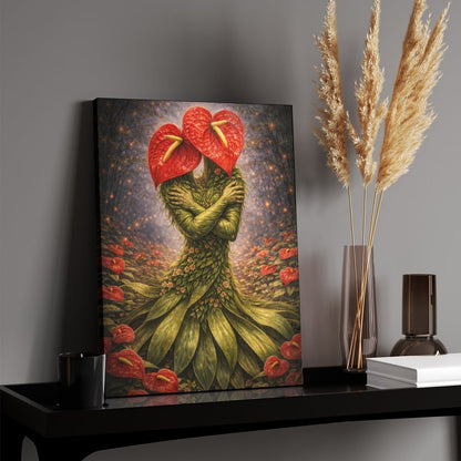 20"x16" Canvas Print Anthurium