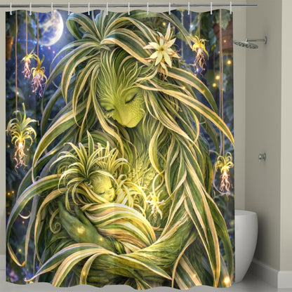 Plant Love Shower Curtain Spider Plant 72" x 72"