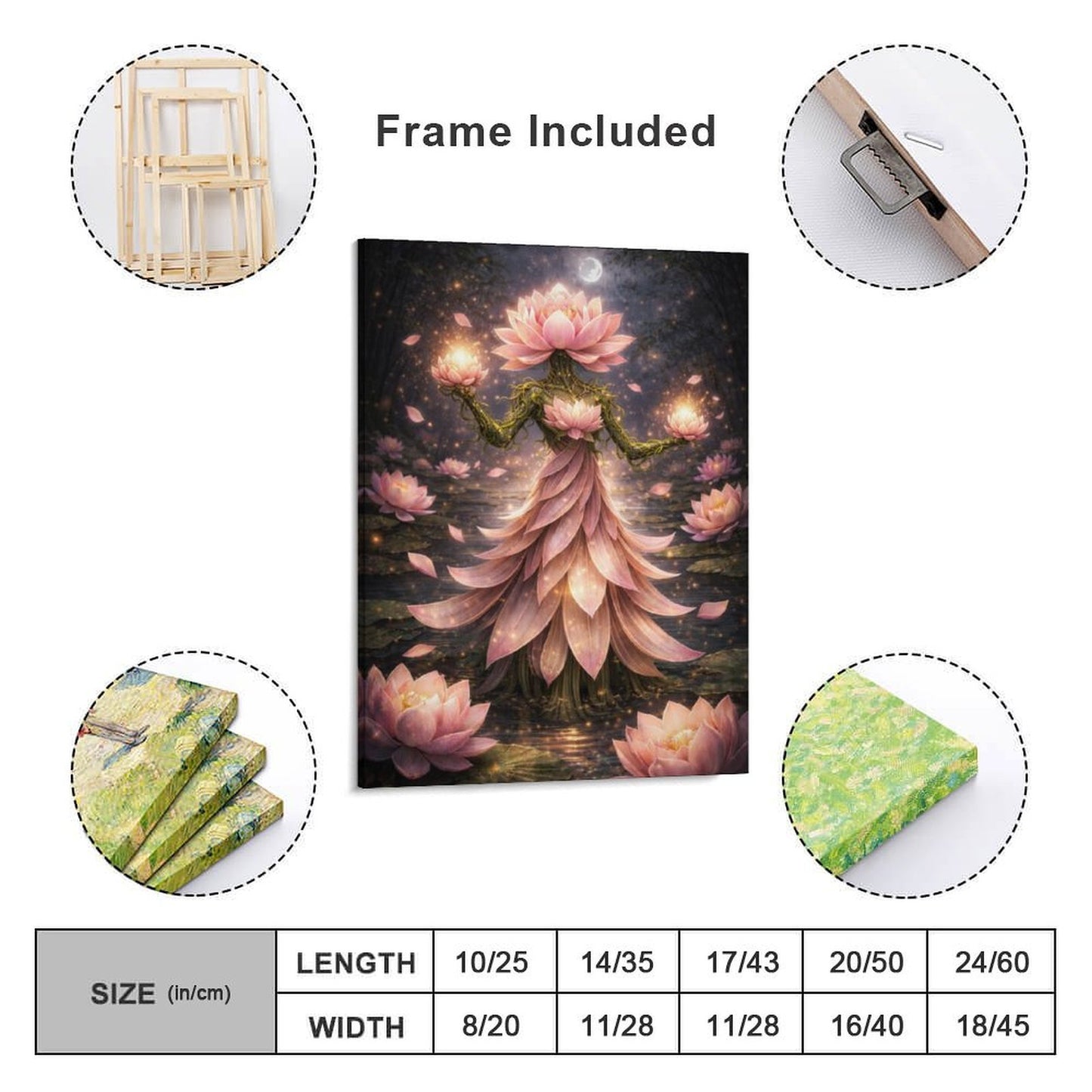 20"x16" Canvas Print Lotus