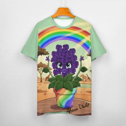 Plant Love Ice Silk Tee - African Violet