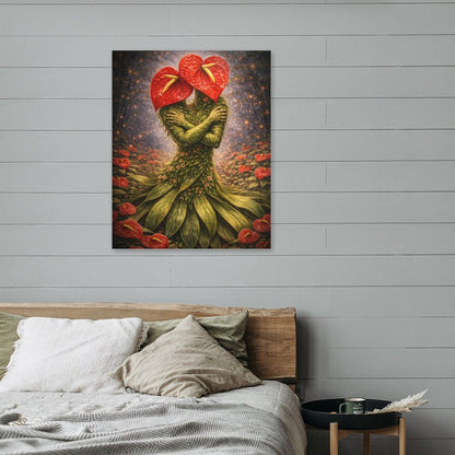 20"x16" Canvas Print Anthurium
