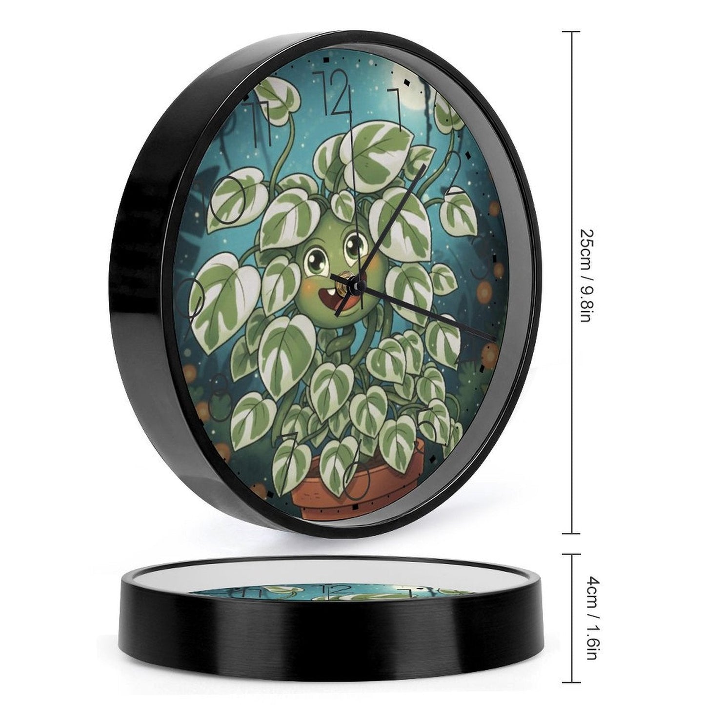 Plant Love 10x10 Wall Clock - NJoy Pothos