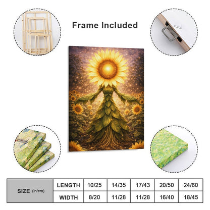 20"x16" Canvas Print Sunflower