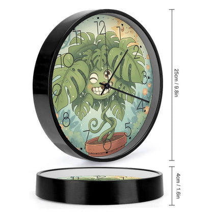 Plant Love 10x10 Wall Clock - Monstera