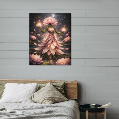 20"x16" Canvas Print Lotus