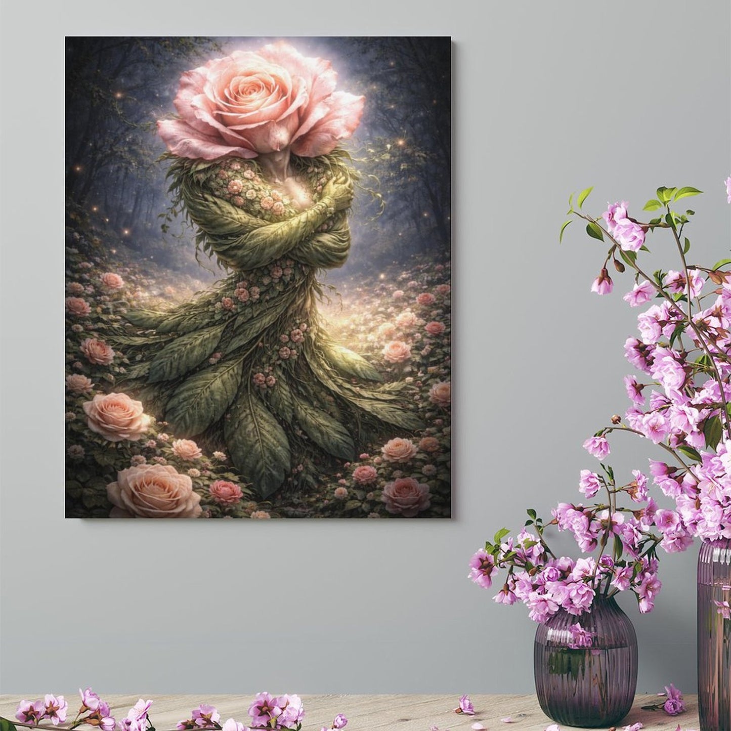 20"x16" Canvas Print Rose