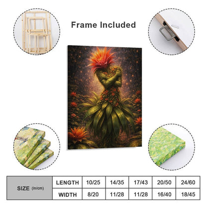 20"x16" Canvas Print Bromeliad