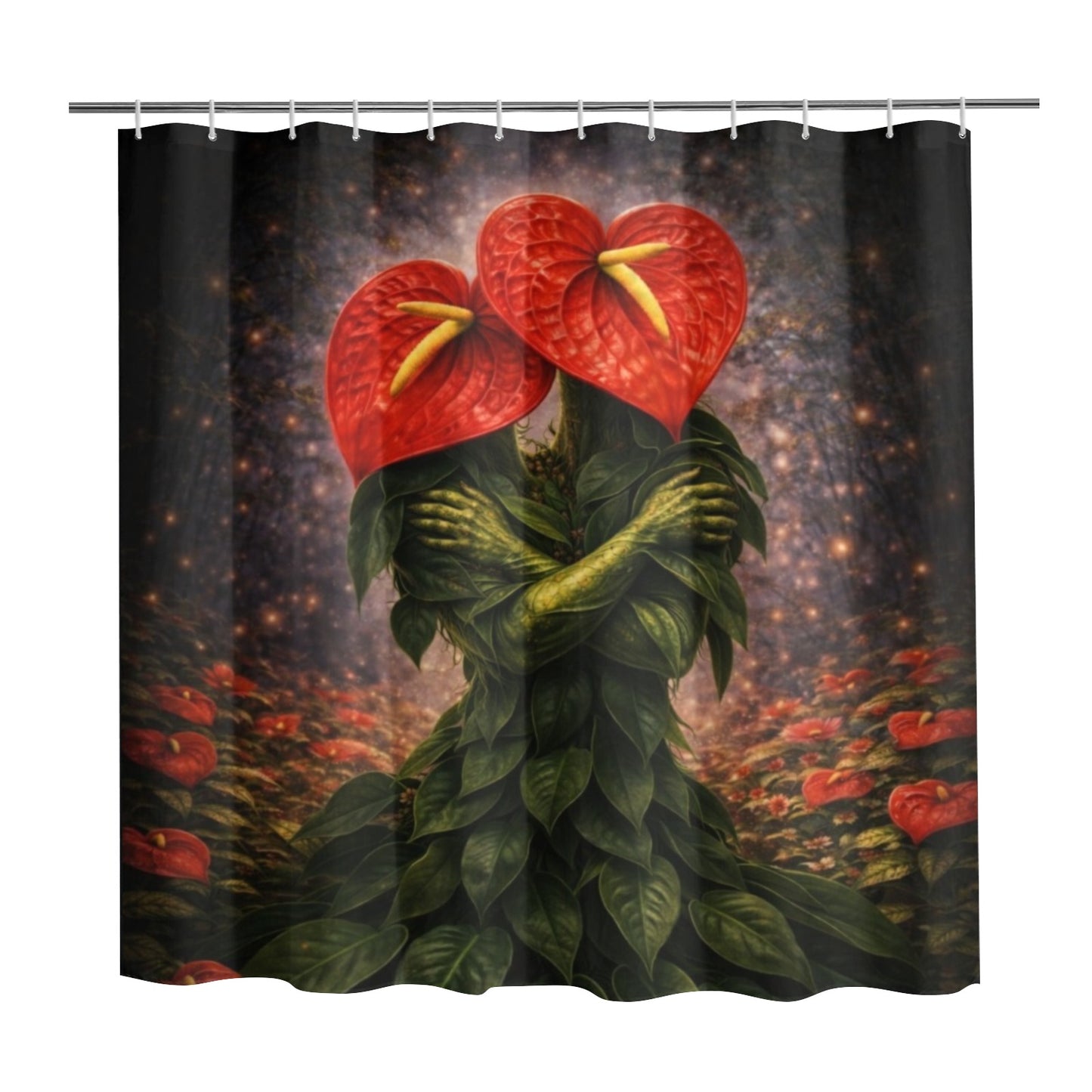 Plant Love Shower Curtain Anthurium 72" x 72"