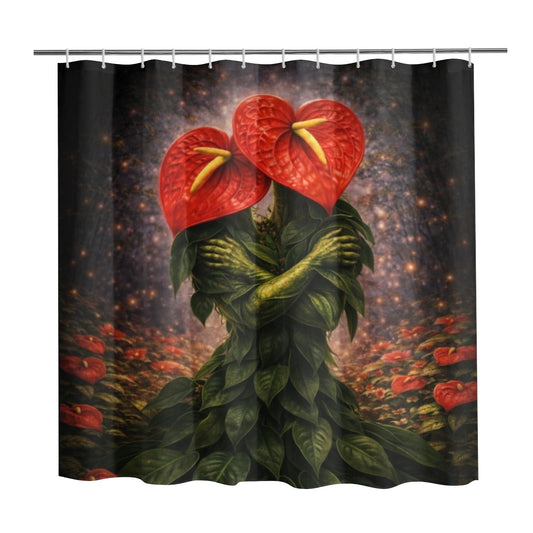 Plant Love Shower Curtain Anthurium 72" x 72"