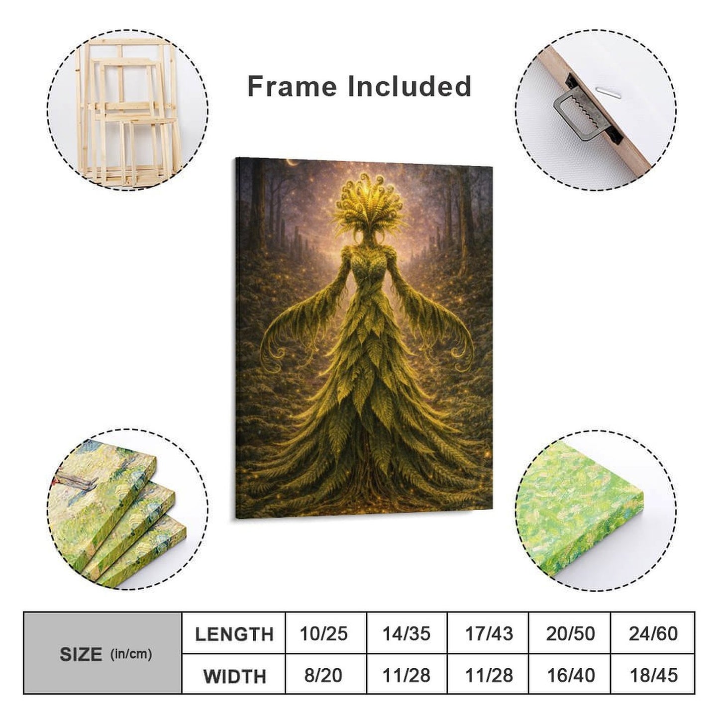 20"x16" Canvas Print Fern
