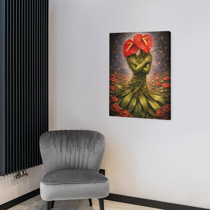 20"x16" Canvas Print Anthurium