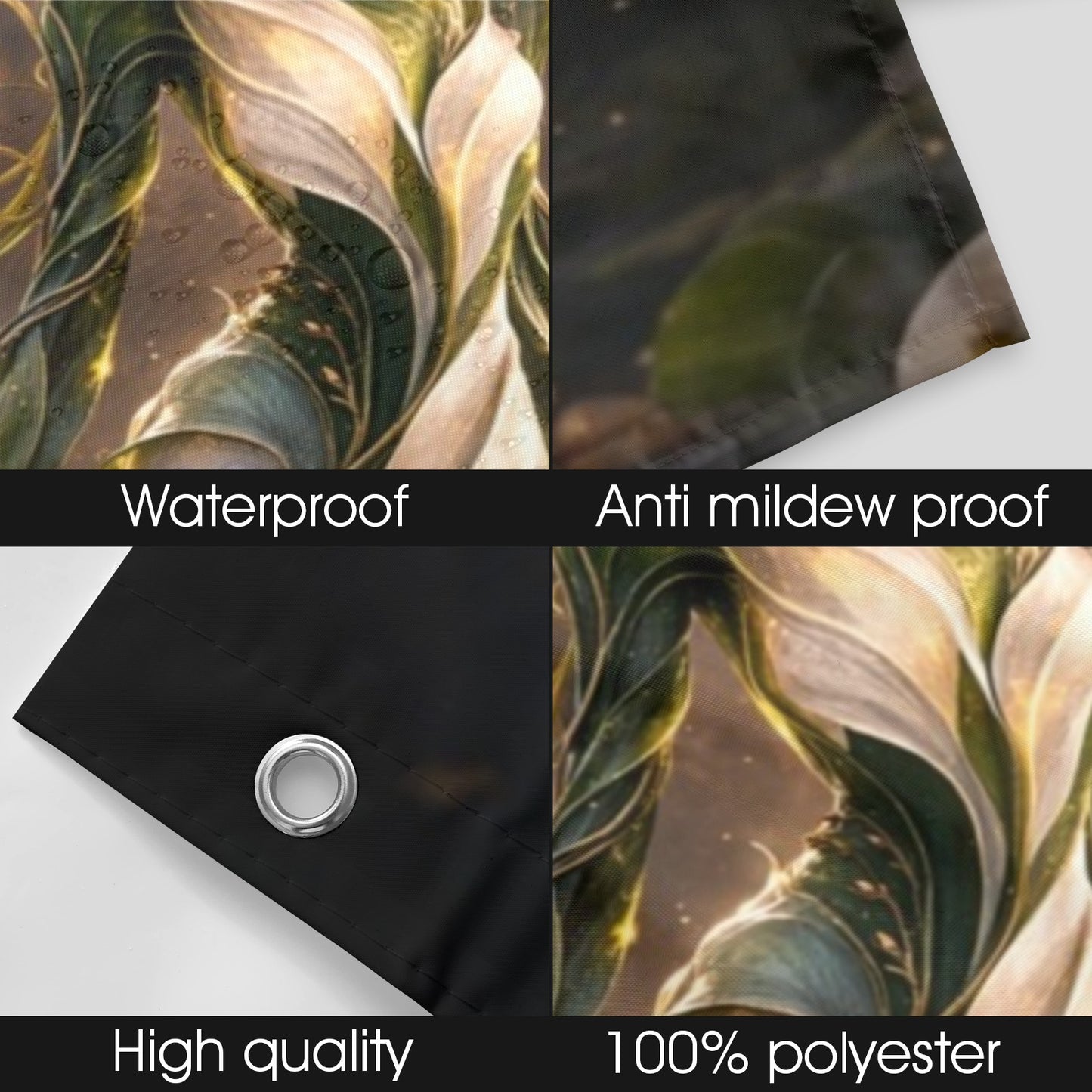 Plant Life Shower Curtain Calla Lily 72" x 72"