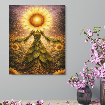 20"x16" Canvas Print Sunflower