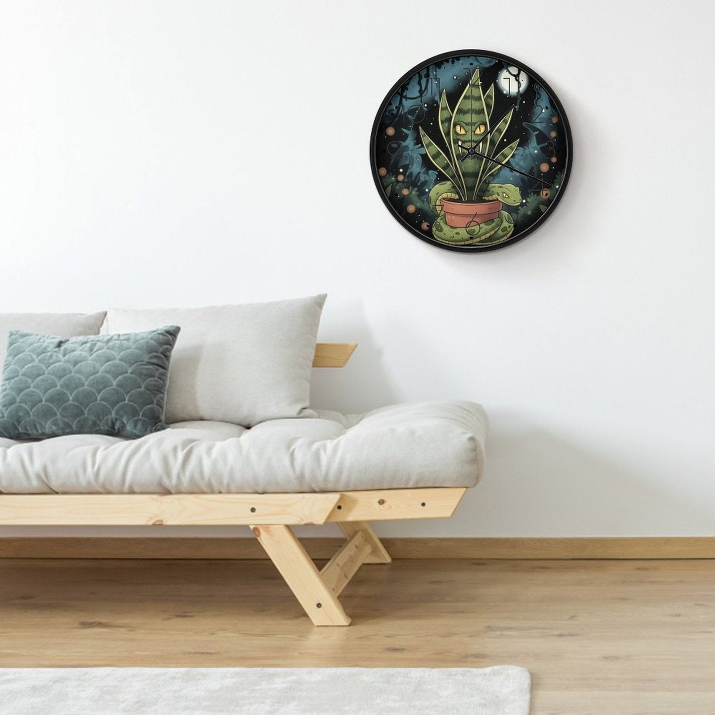 Plant Love 10x10 Wall Clock - Snake Plant