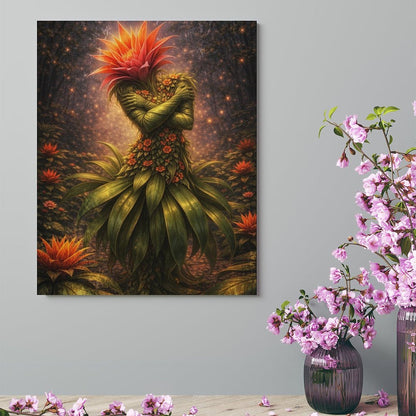 20"x16" Canvas Print Bromeliad