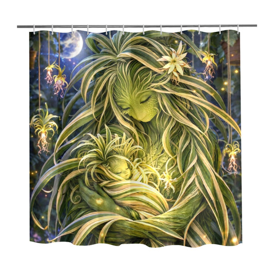 Plant Love Shower Curtain Spider Plant 72" x 72"