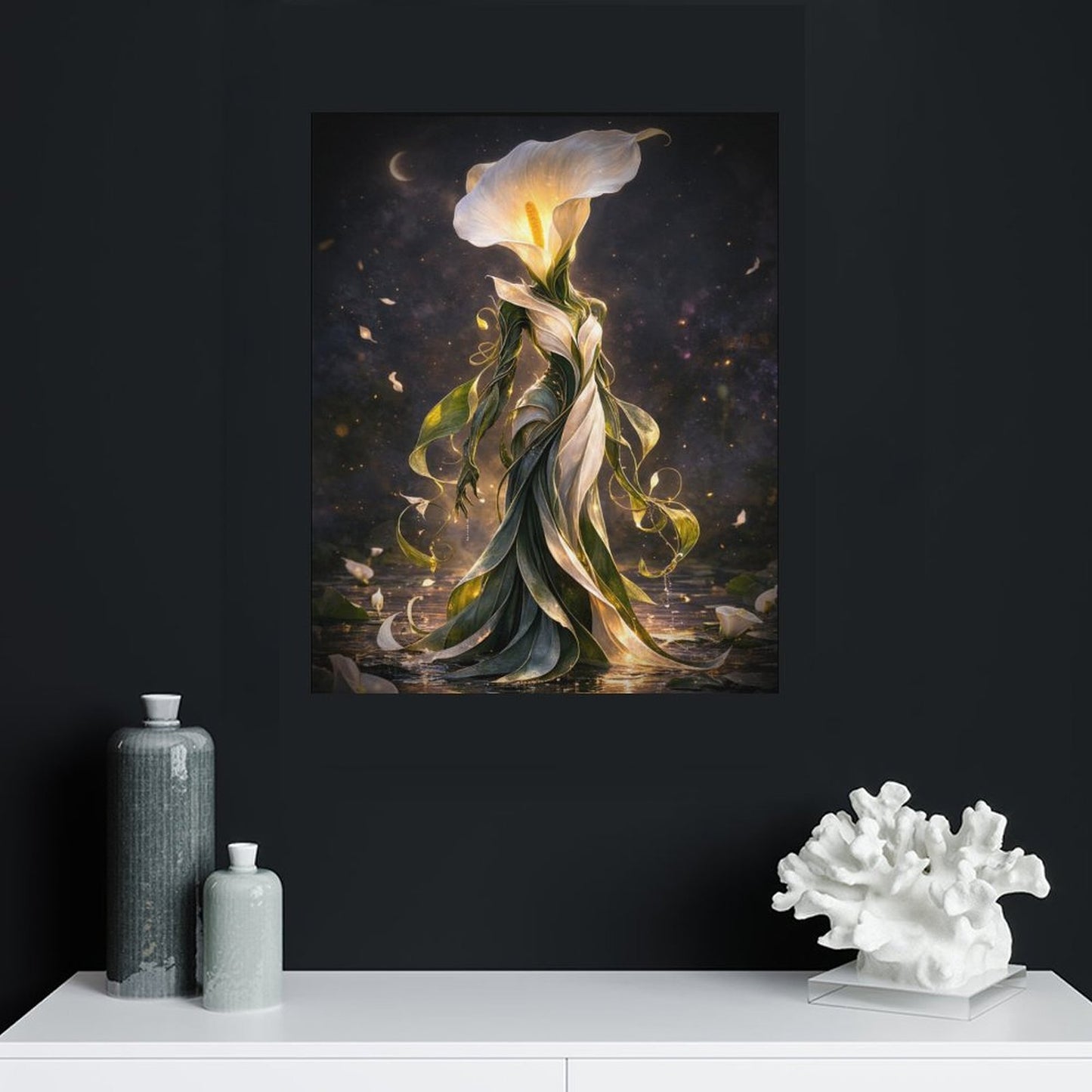 20"x16" Canvas Print Calla Lily