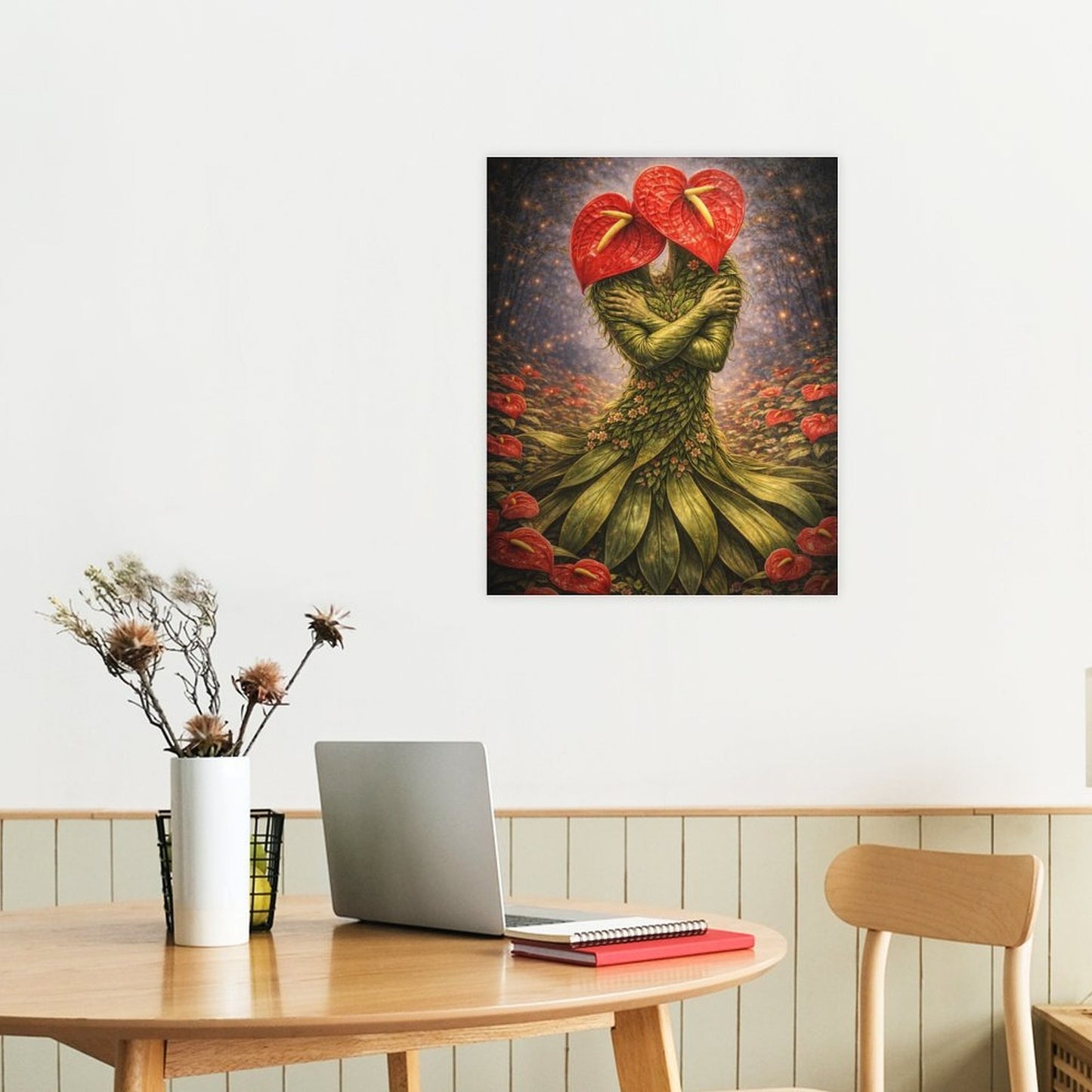 20"x16" Canvas Print Anthurium