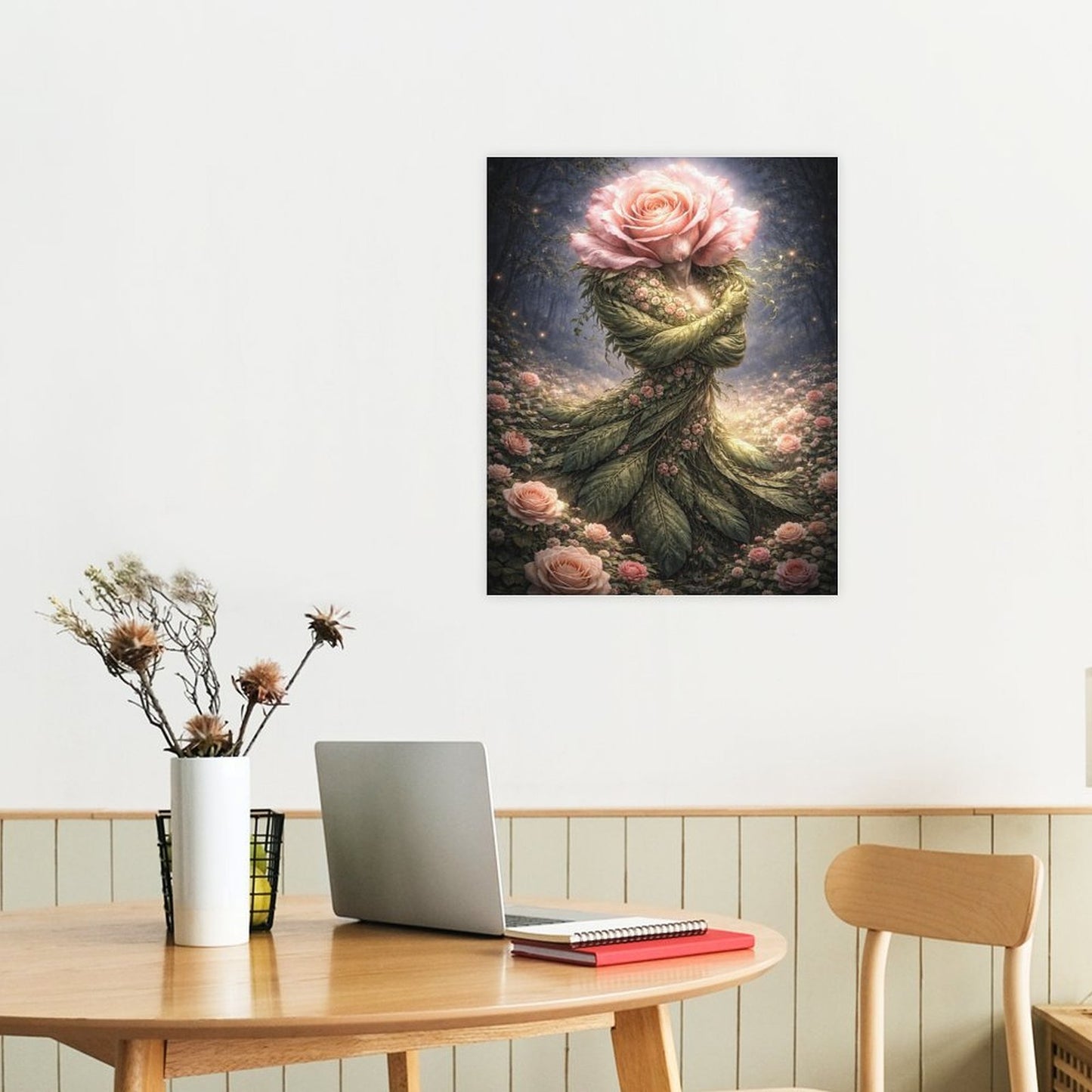 20"x16" Canvas Print Rose