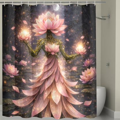 Plant Love Shower Curtain Lotus 72" x 72"