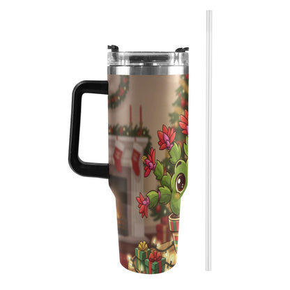Plant Love Christmas Cactus 40oz Stainless Steel Tumbler