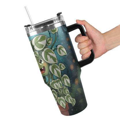 Plant Love NJOY Pothos 40oz Stainless Steel Tumbler