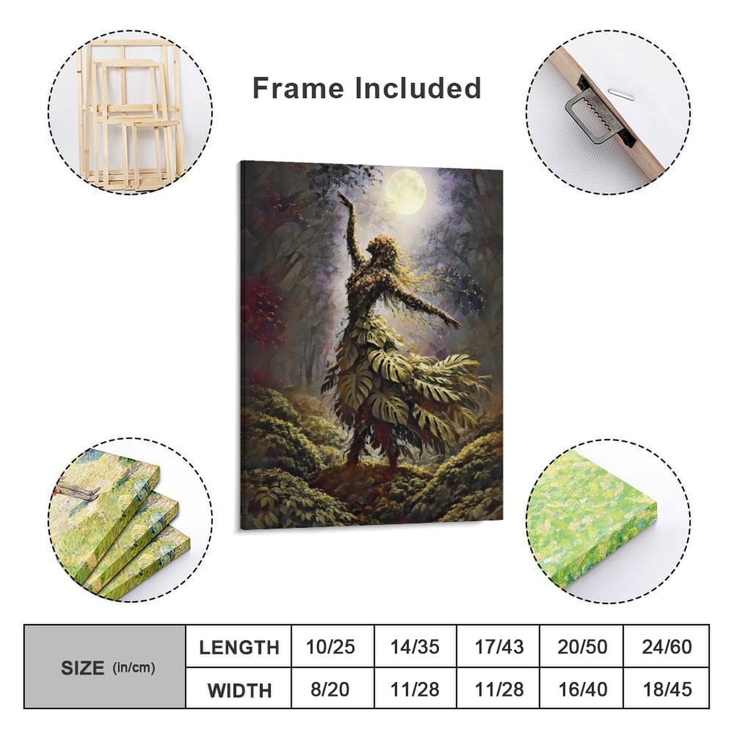 20"x16" Canvas Print Monstera Dance