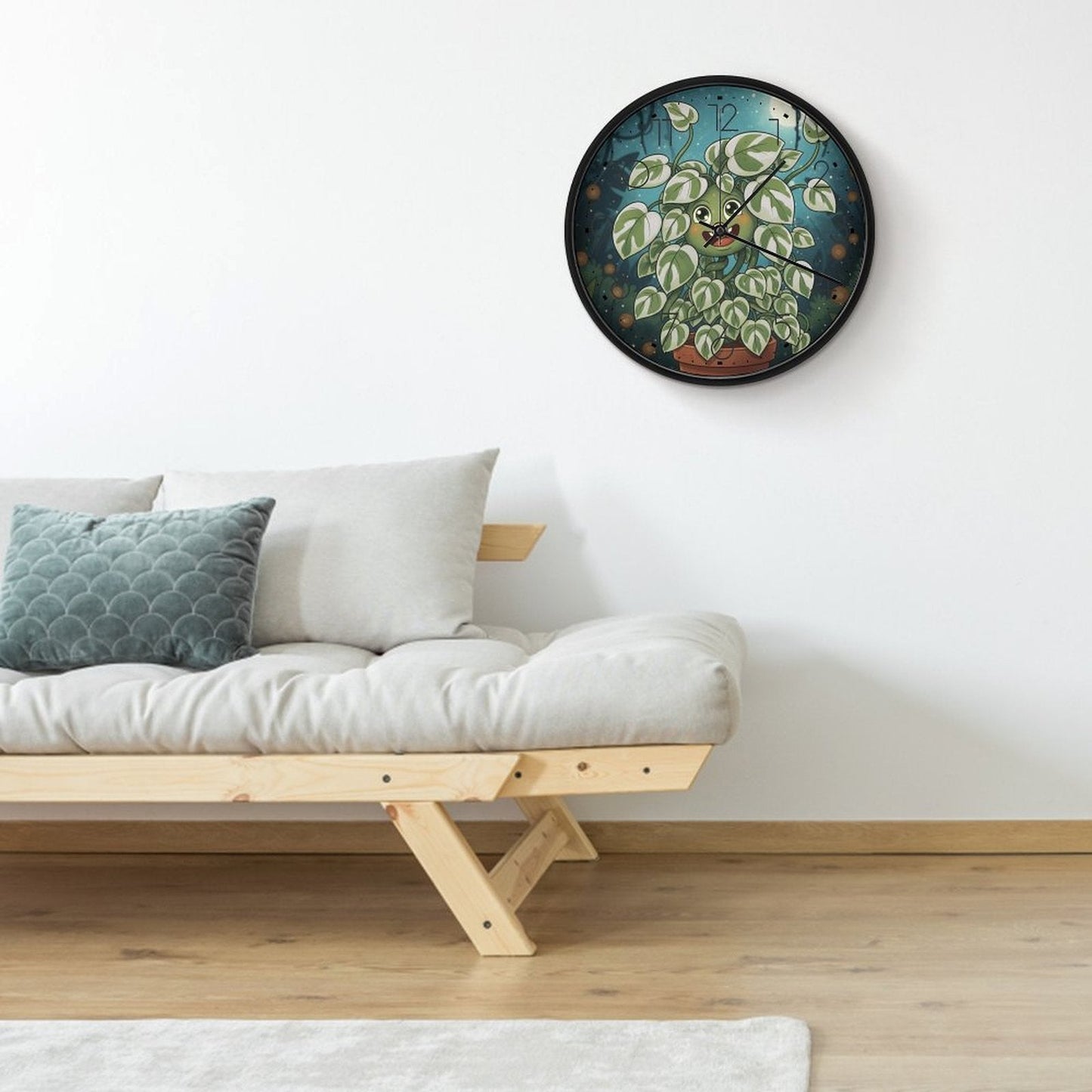 Plant Love 10x10 Wall Clock - NJoy Pothos