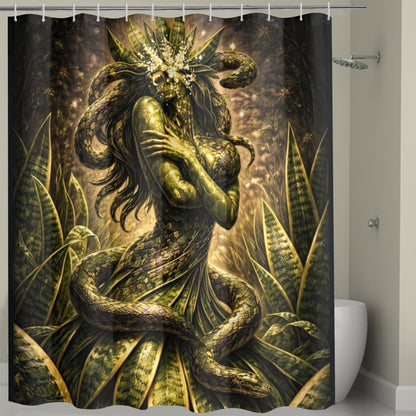 Plant Love Shower Curtain Snake Plant 72" x 72"