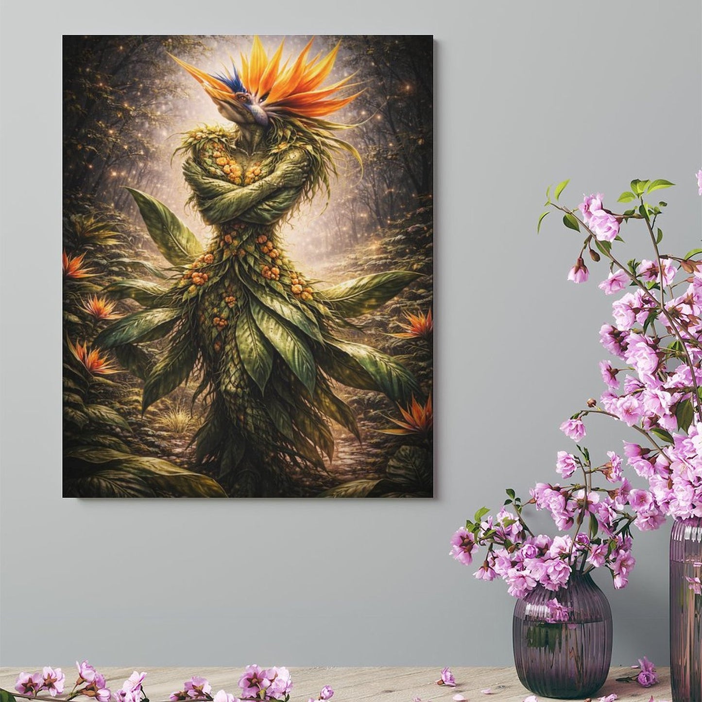 20"x16" Canvas Print Bird of Paradise